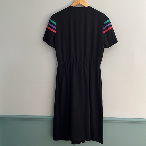 Vintage Multicolor Stripe Dress, Tanner. - Picture 5 of 6